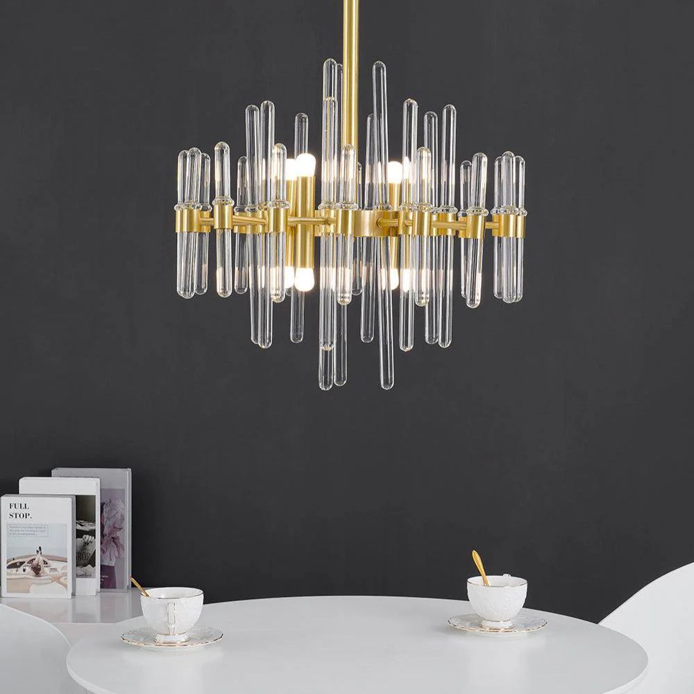 Marilyn Vintage Luxury Antique Brass Chandelier Living Room