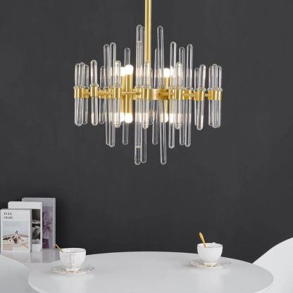 Marilyn Vintage Luxury Antique Brass Chandelier Living Room