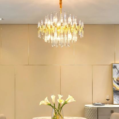 Marilyn Vintage Luxury Antique Brass Chandelier Living Room