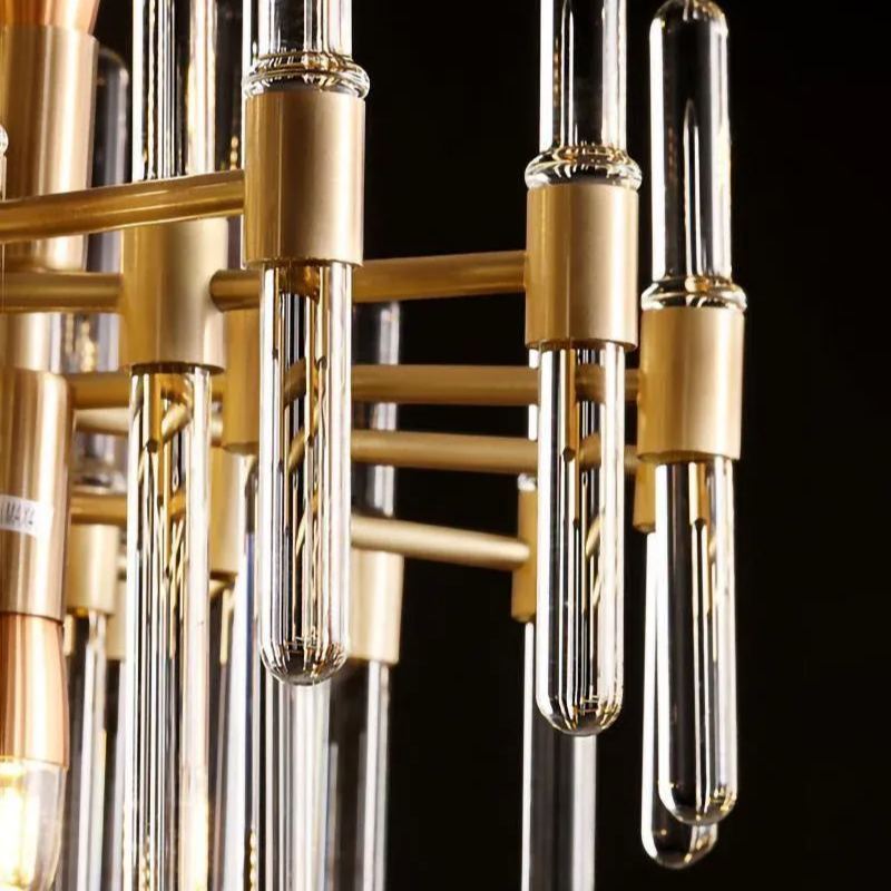 Marilyn Vintage Luxury Antique Brass Chandelier Living Room