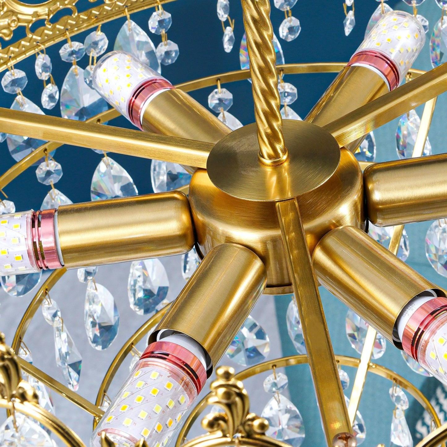 Marilyn Vintage Crystal Luxurious Elegant Chandelier Living Room