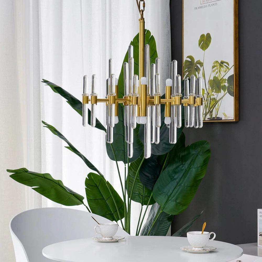 Marilyn Vintage Luxury Antique Brass Chandelier Living Room
