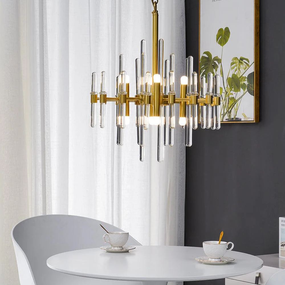 Marilyn Vintage Luxury Antique Brass Chandelier Living Room