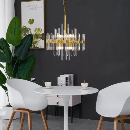 Marilyn Vintage Luxury Antique Brass Chandelier Living Room