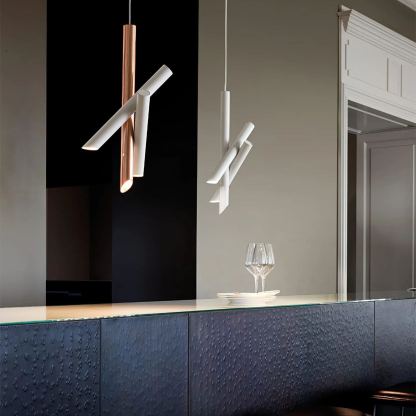 Valentina Tubes Metal Pendant Light Living Room Bedroom