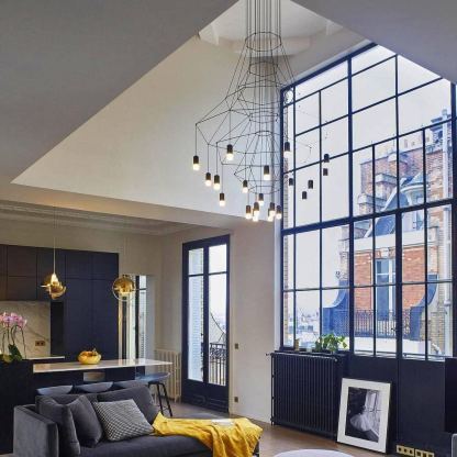 Marilyn Artistic Luxury Lines Chandelier Living Room