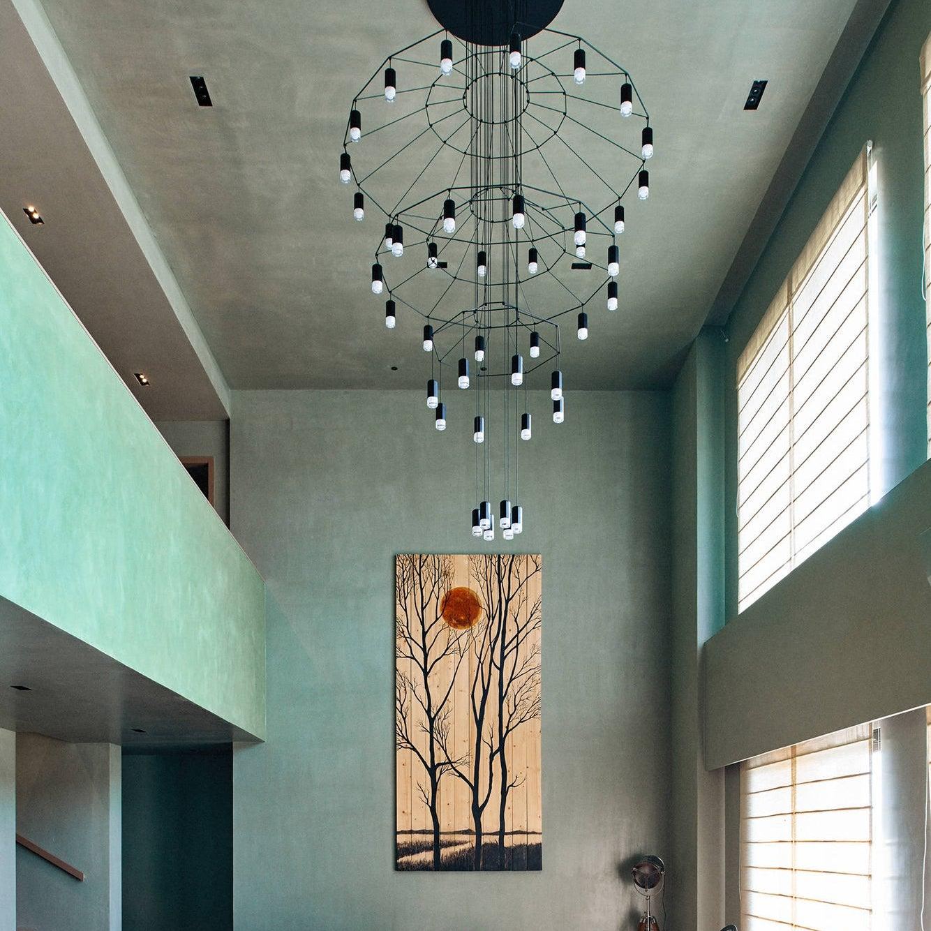 Marilyn Artistic Luxury Lines Chandelier Living Room