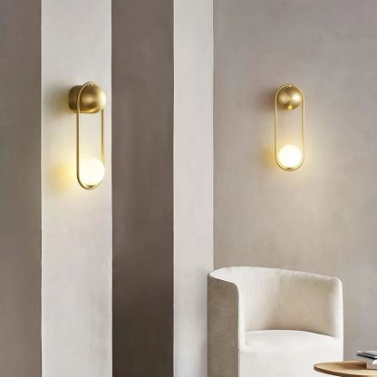 Edge Elegant Fashionable Mental Wall Light Bedroom