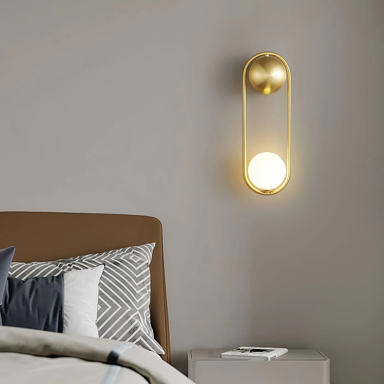 Edge Elegant Fashionable Mental Wall Light Bedroom