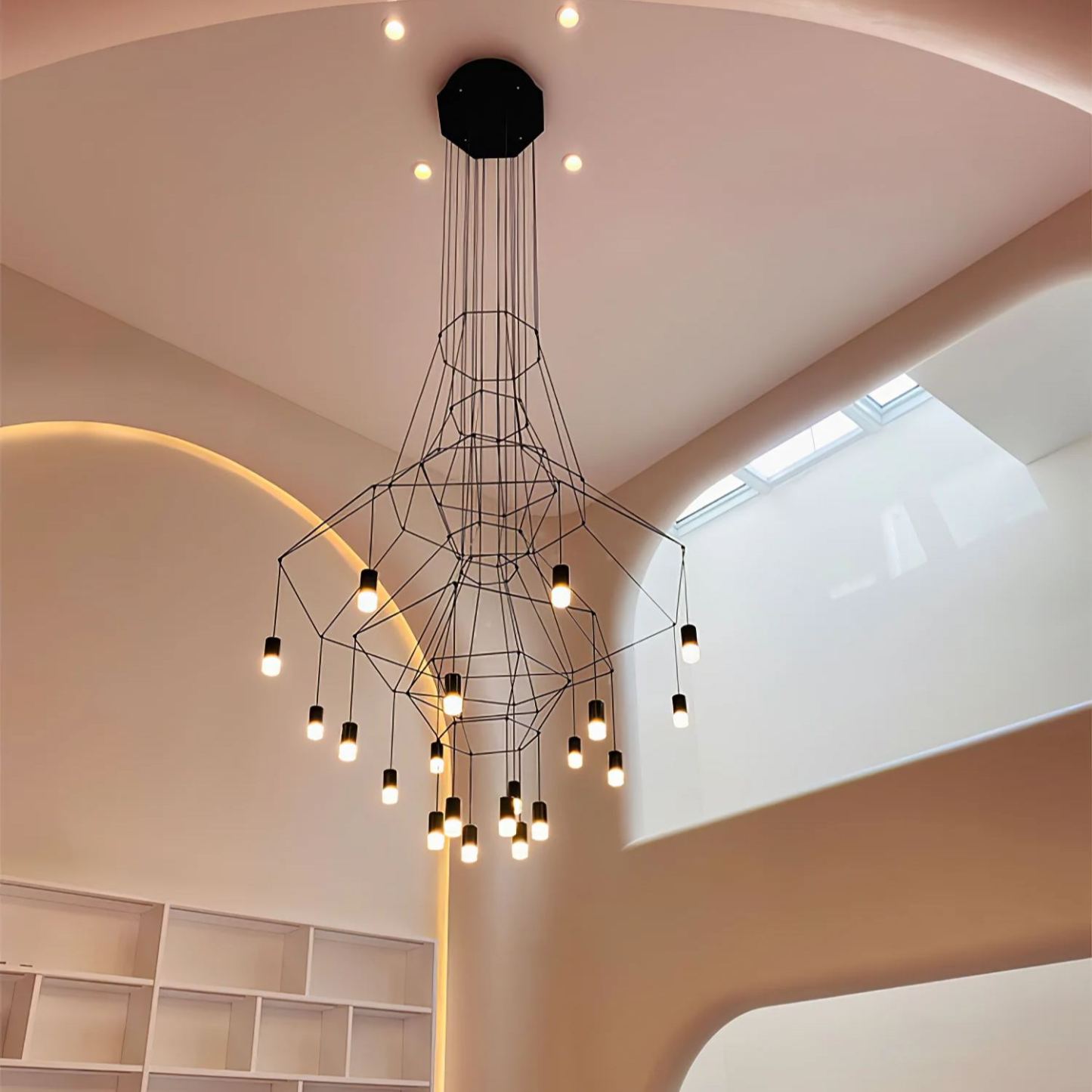 Marilyn Artistic Luxury Lines Chandelier Living Room
