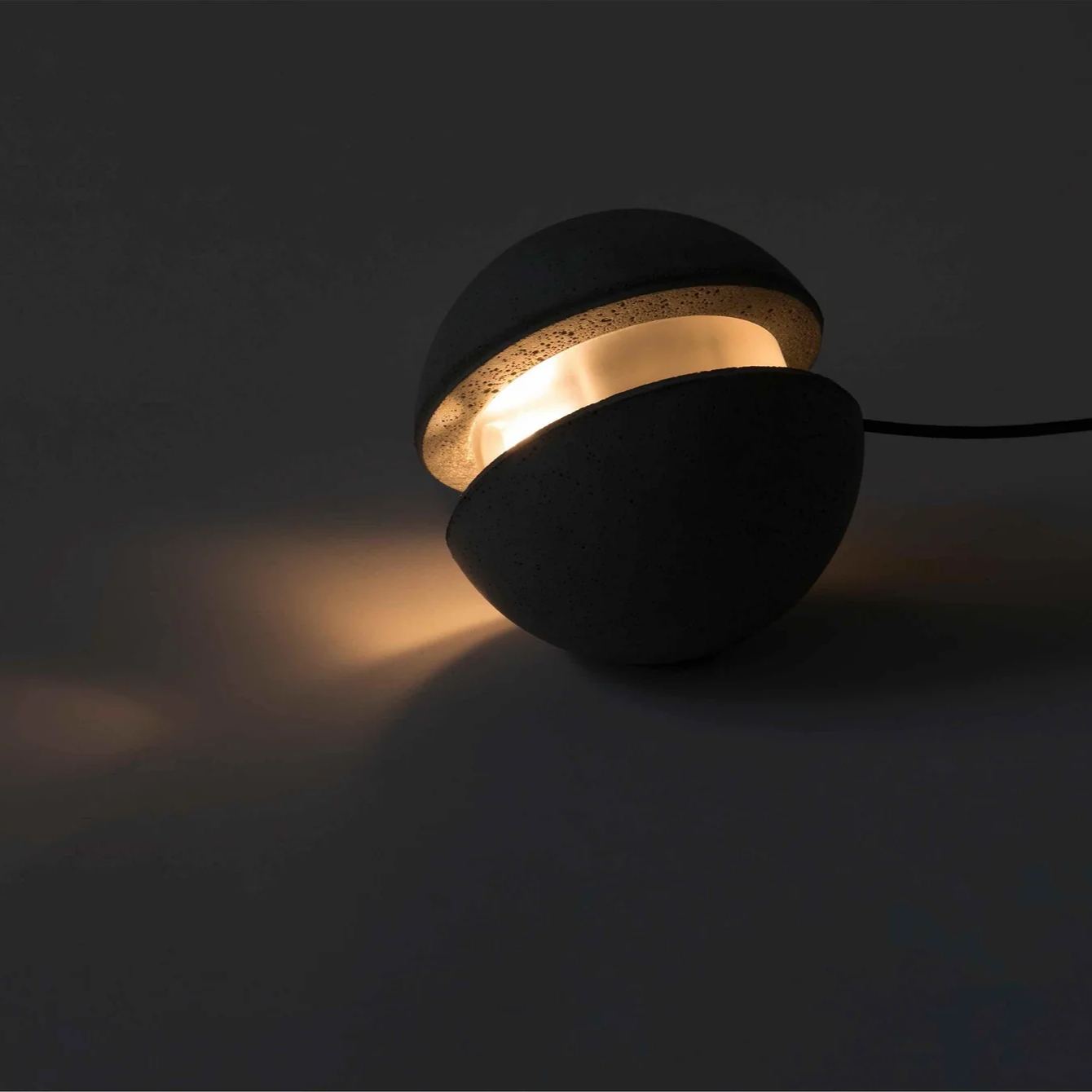 Hailie Minimalism Round Concrete Acrylic Pendant Light Living Room