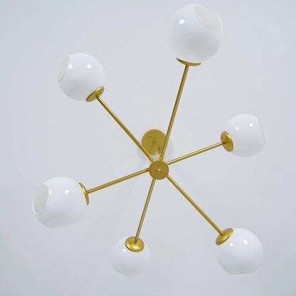Valentina Gorgeous Metal Glass Chandelier Living Room Bedroom