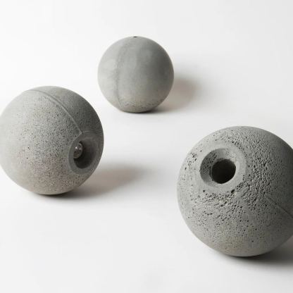 Hailie Artistic Round Concrete Acrylic Pendant Light Living Room