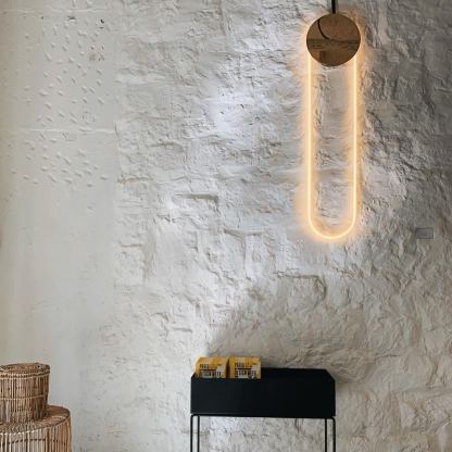 Edge Contemporary Metal Acrylic Wall Lamp Bathroom Bedroom
