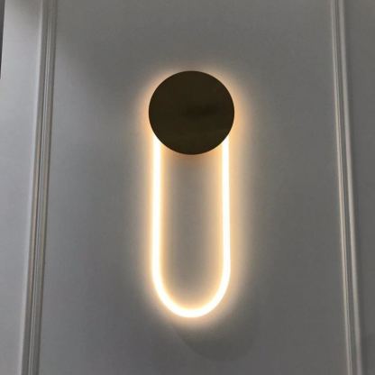 Edge Contemporary Metal Acrylic Wall Lamp Bathroom Bedroom