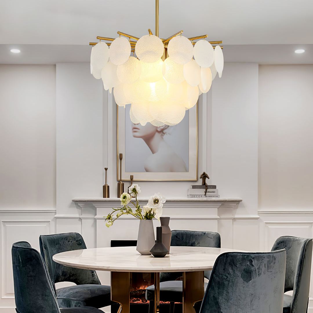 Marilyn Gorgeous Nordic Metal Glass Chandelier Bathroom Living Room