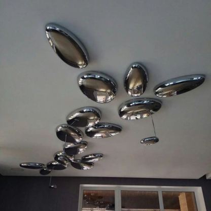 Alessio Cobblestone Style Metal Acrylic Ceiling Light Living Room