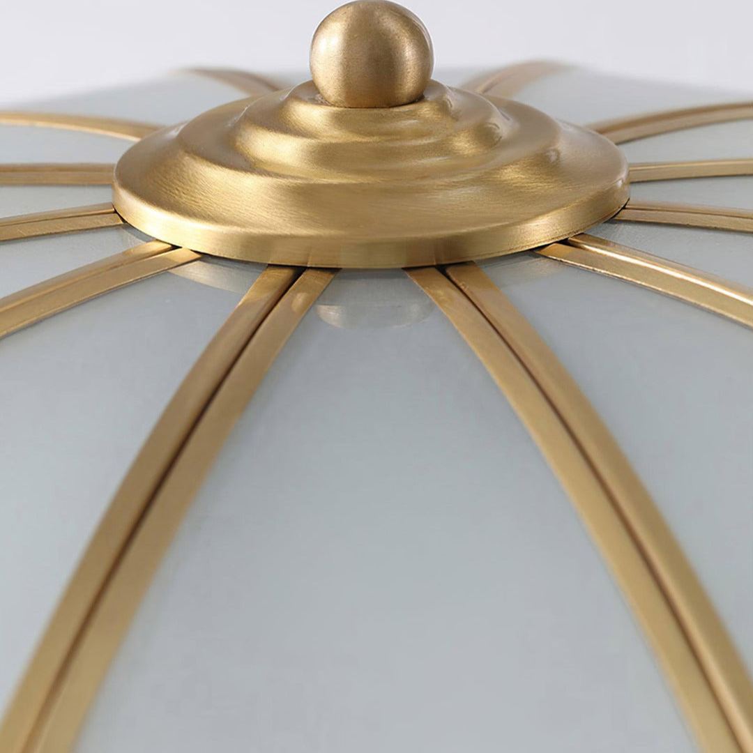 Alessio Modern Metal Glass Ceiling Lamp Bedroom Living Room