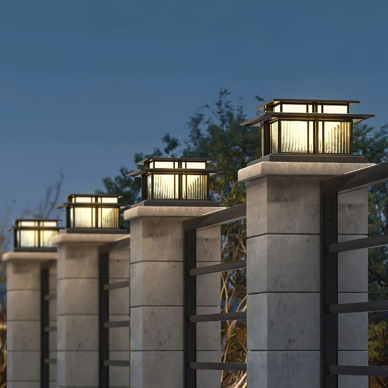 Orr Timeless Metal Acrylic Outdoor Light Lawns Villas Corridors
