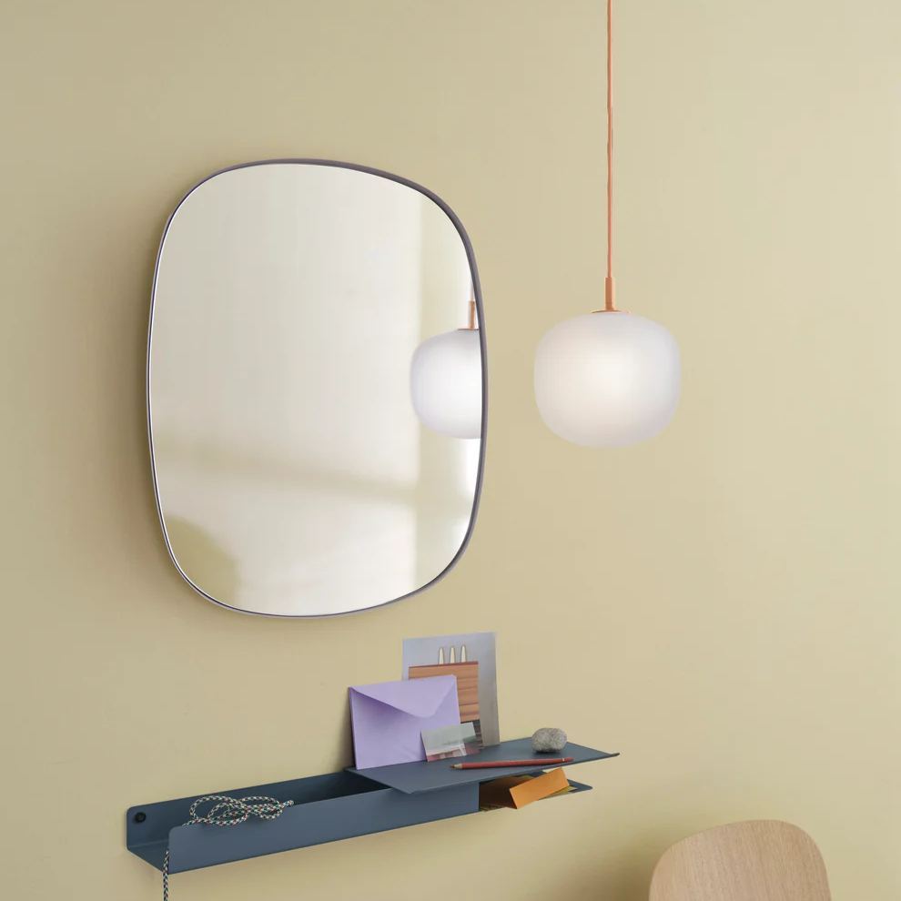 Hailie Modern Round Metal Glass Pendant Light Bedroom Dining Room