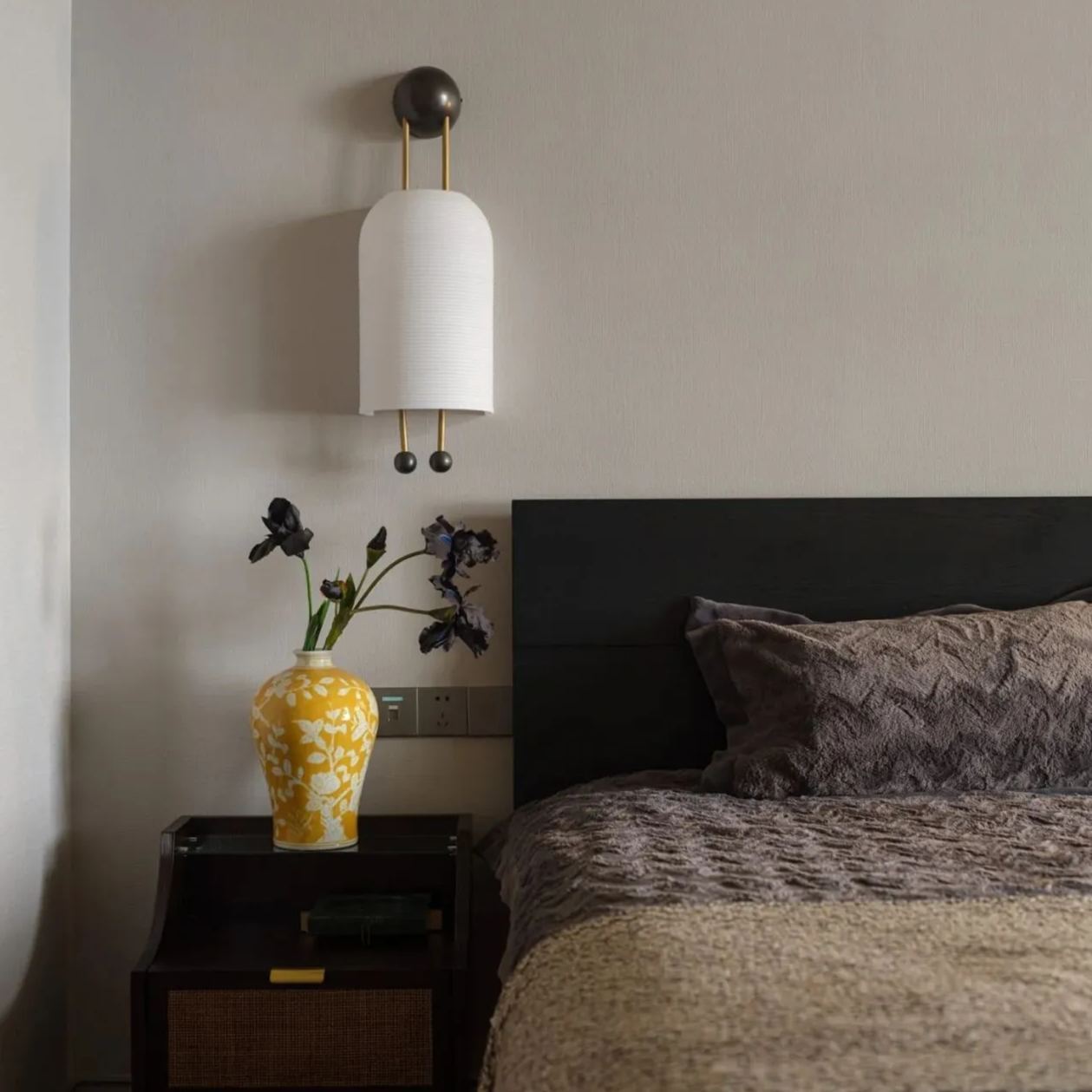 Alessio Metal Glass White Wall Lamp Dining Room Bedroom