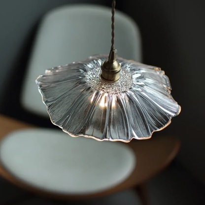 Carins Modern Flower Glass Hanging Pendant Light Dining Room