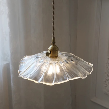 Carins Modern Flower Glass Hanging Pendant Light Dining Room