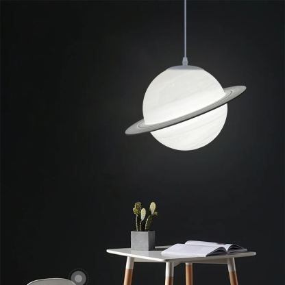 Hailie Modern Jupiter Round Pendant Light Shades Bedroom