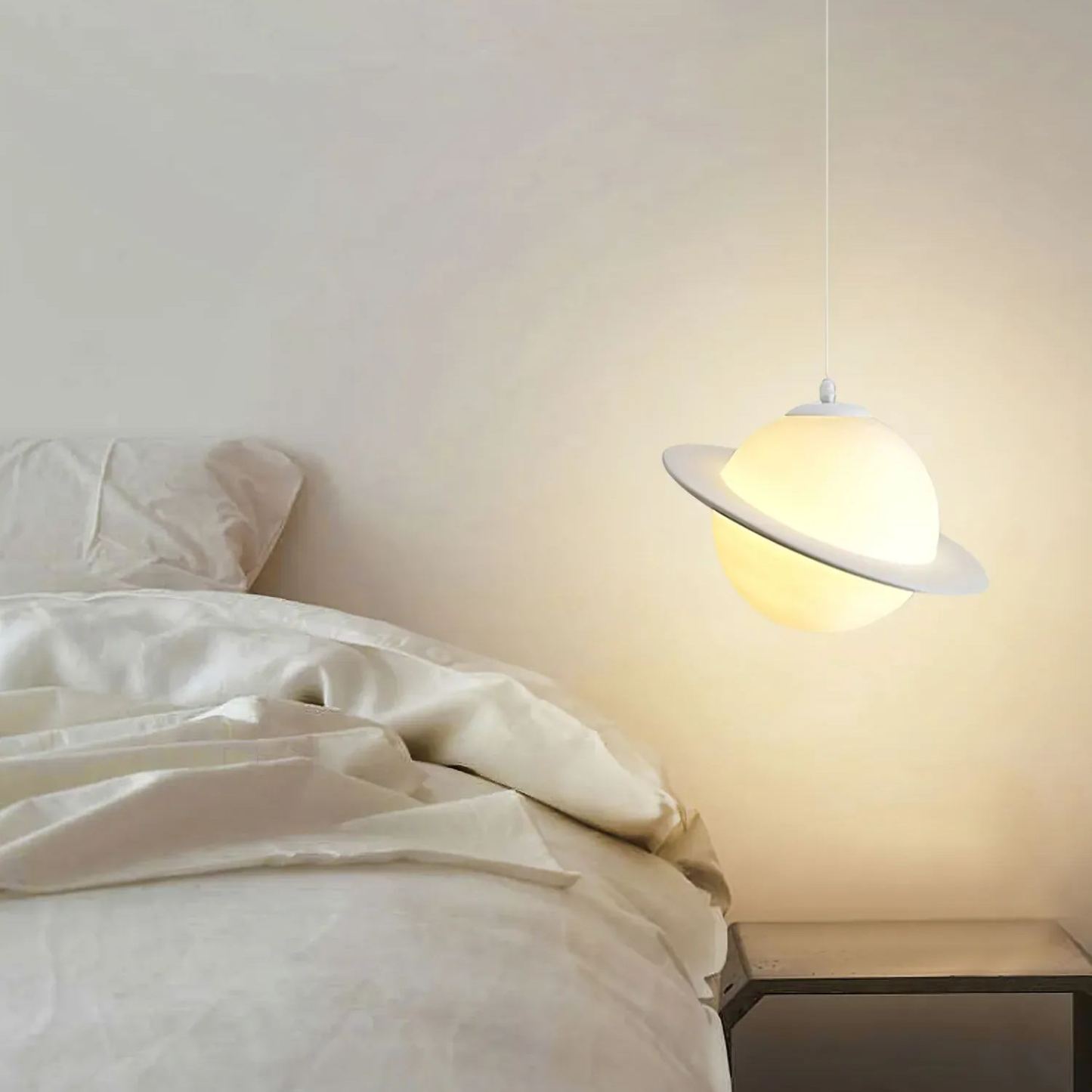 Hailie Modern Jupiter Round Pendant Light Shades Bedroom