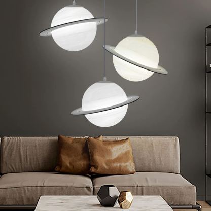 Hailie Modern Jupiter Round Pendant Light Shades Bedroom