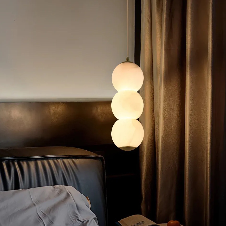 Valentina Modern Round Metal Rasin Pendant Light Shades Bedroom