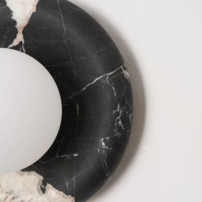 Jade Modern Round Marble Wall Light Shades Bedroom Living Room