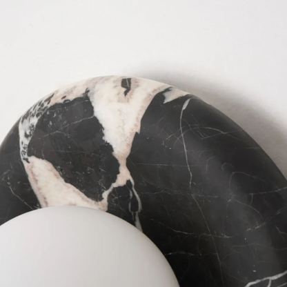 Jade Modern Round Marble Wall Light Shades Bedroom Living Room