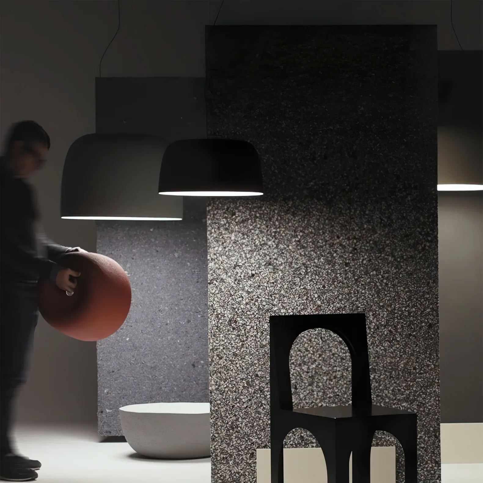 Carins Modern Round Metal Pendant Light Shades Living Study Room