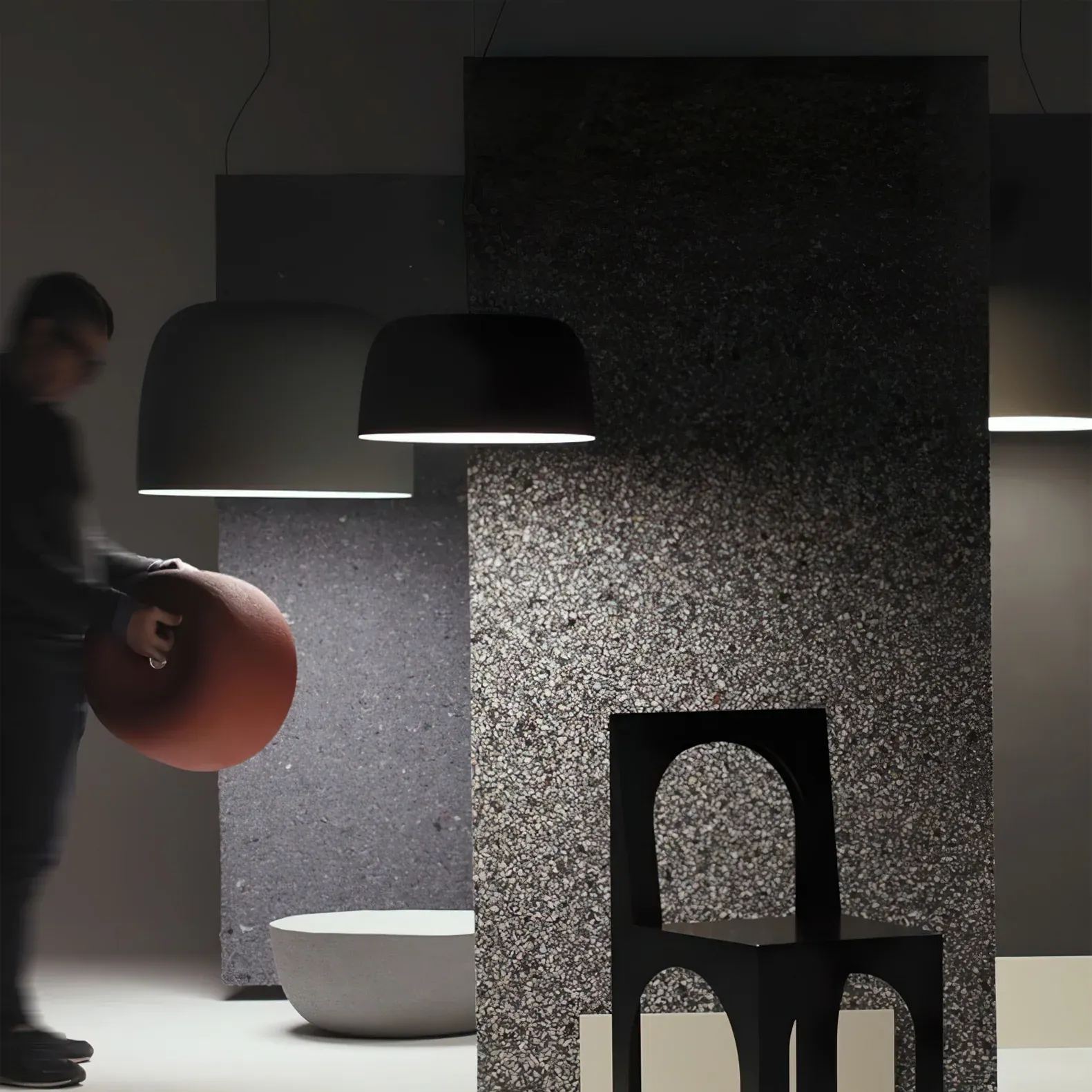 Carins Modern Round Metal Pendant Light Shades Living Study Room