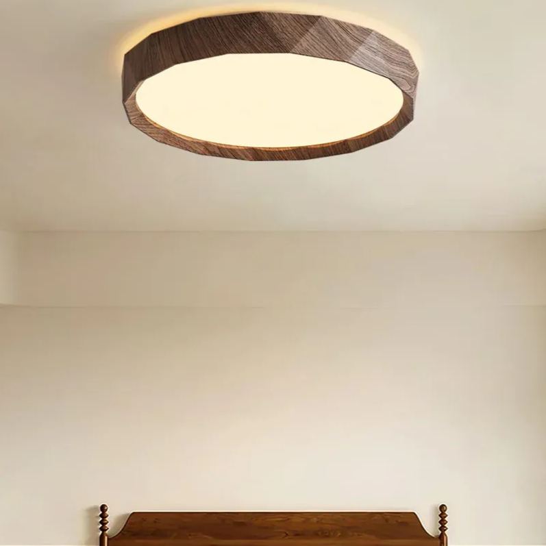 Ozawa Minimalism Walnut Wood Ceiling Light Bedroom Dining Room