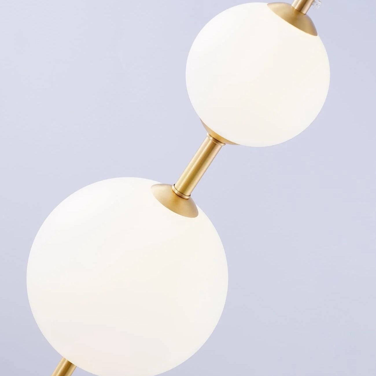 Edge Minimalism Brass Black Metal Glass Pendant Light Bedroom Living Room