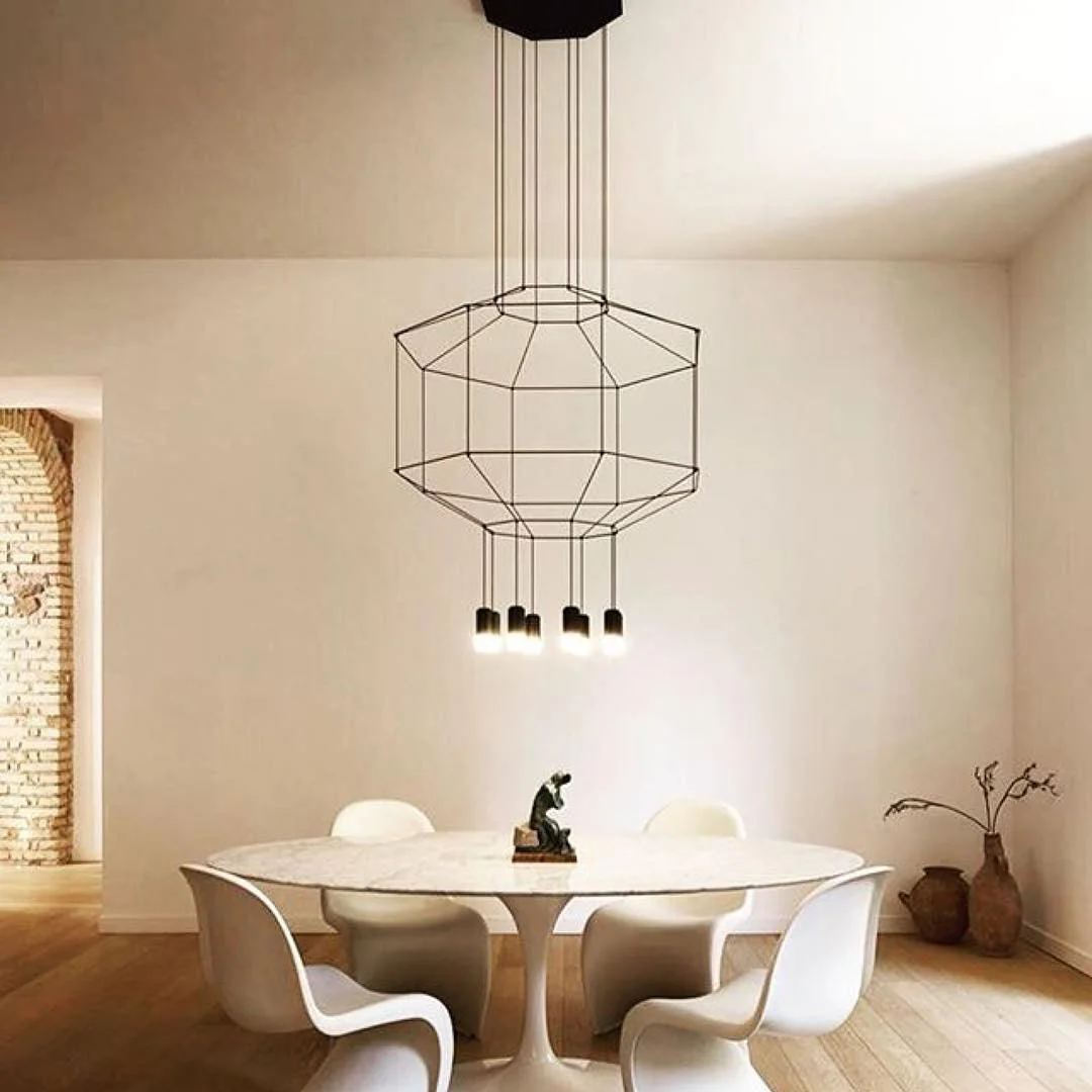 Orr Geometric Style Metal Acrylic Pendant Light Living Room Dining Room