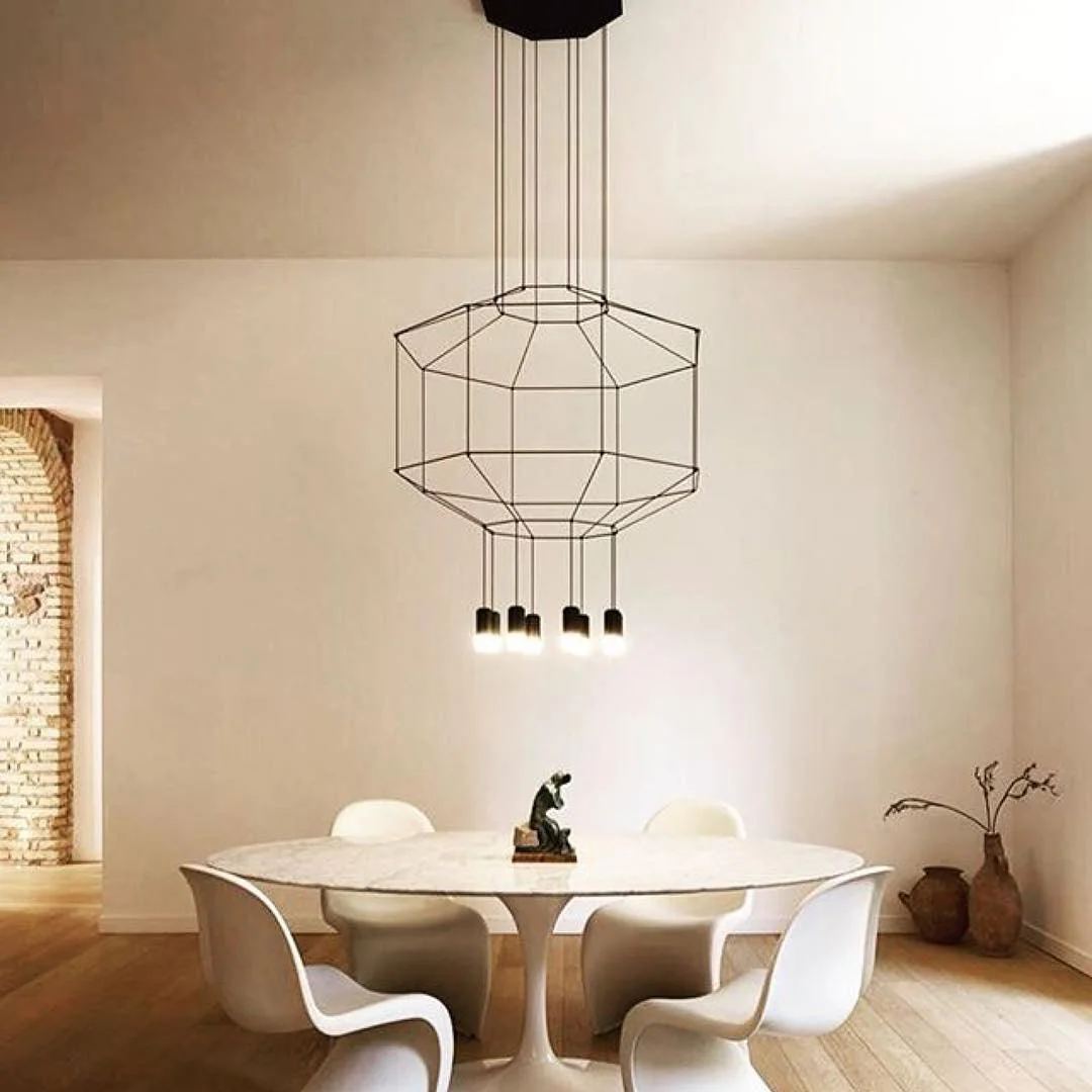 Orr Geometric Style Metal Acrylic Pendant Light Living Room Dining Room