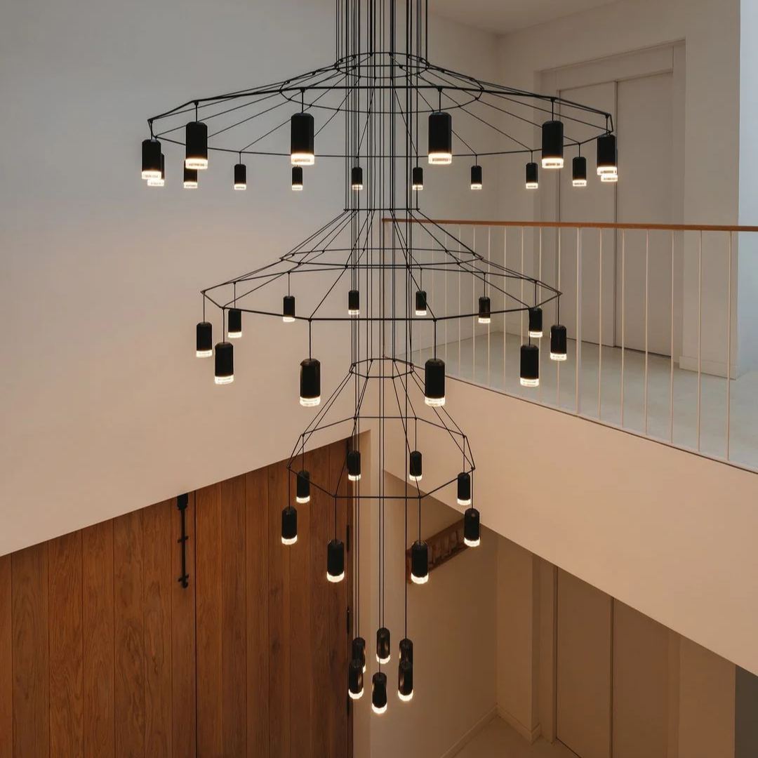 Orr Geometric Style Metal Acrylic Pendant Light Living Room Dining Room