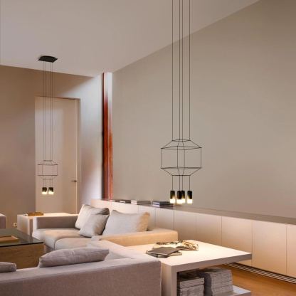 Orr Geometric Style Metal Acrylic Pendant Light Living Room Dining Room