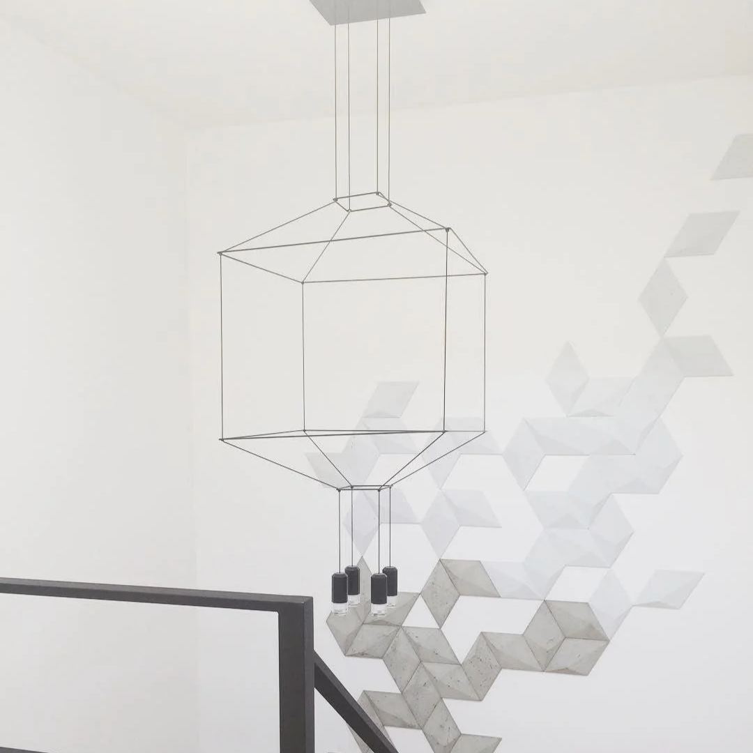 Orr Geometric Style Metal Acrylic Pendant Light Living Room Dining Room