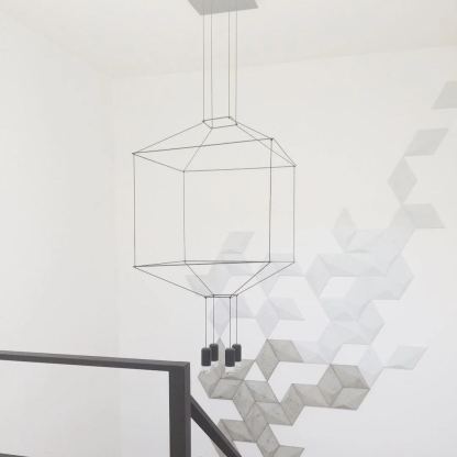 Orr Geometric Style Metal Acrylic Pendant Light Living Room Dining Room