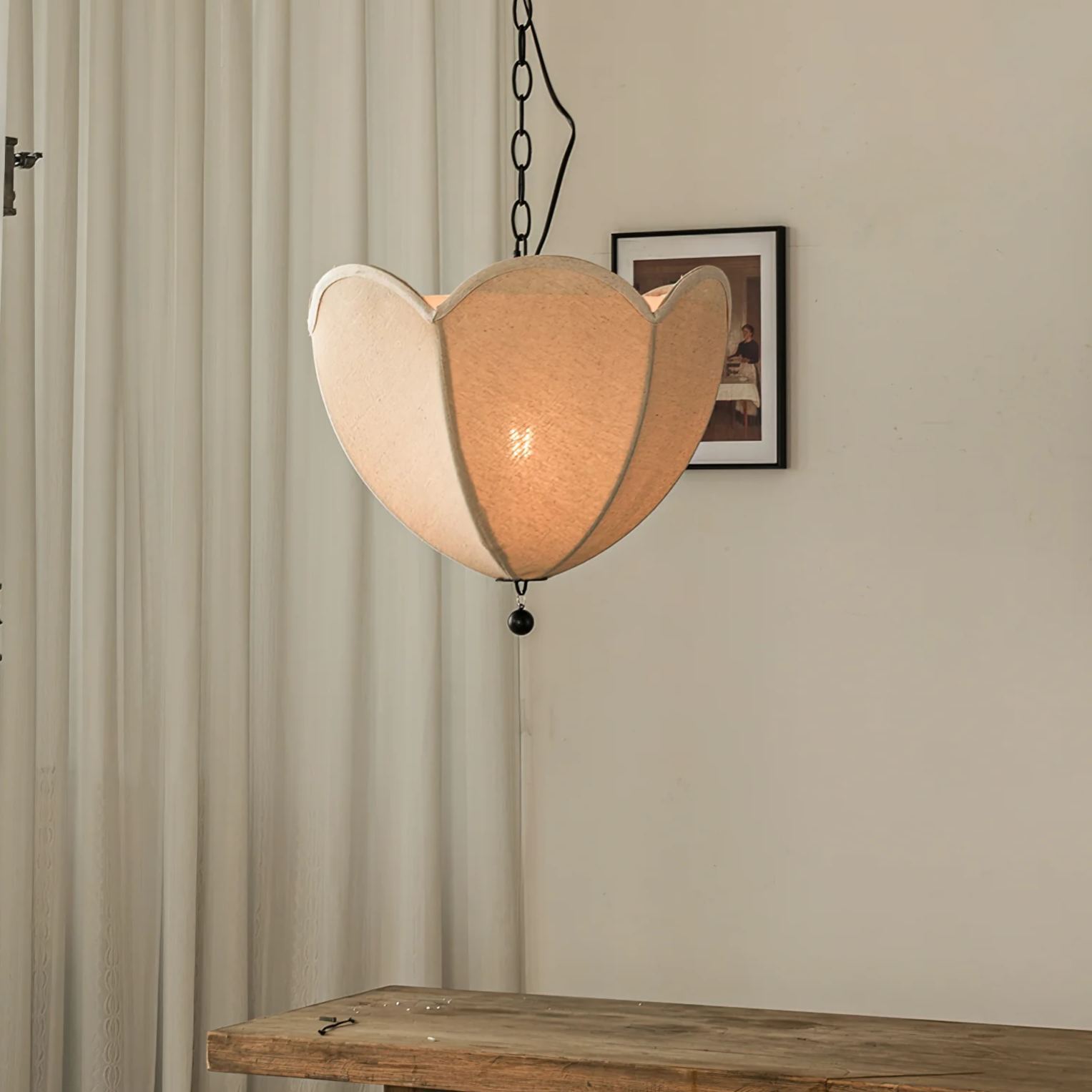 Renée Modern Flower Fabric Pendant Light Shades Bedroom Dining Room
