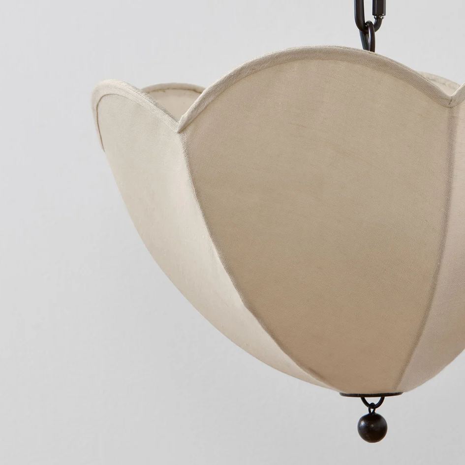 Renée Modern Flower Fabric Pendant Light Shades Bedroom Dining Room