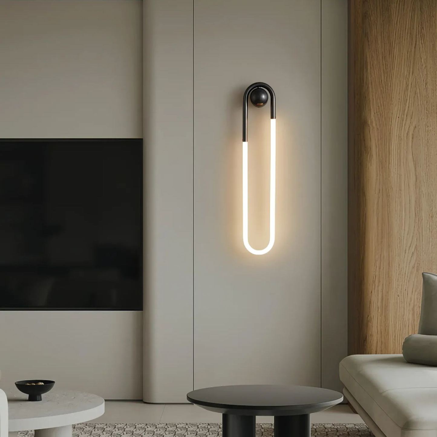 Meza Modern LED Metal Acrylic Wall Light Bedroom Living Room Hallway