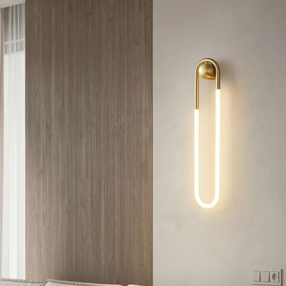 Meza Modern LED Metal Acrylic Wall Light Bedroom Living Room Hallway