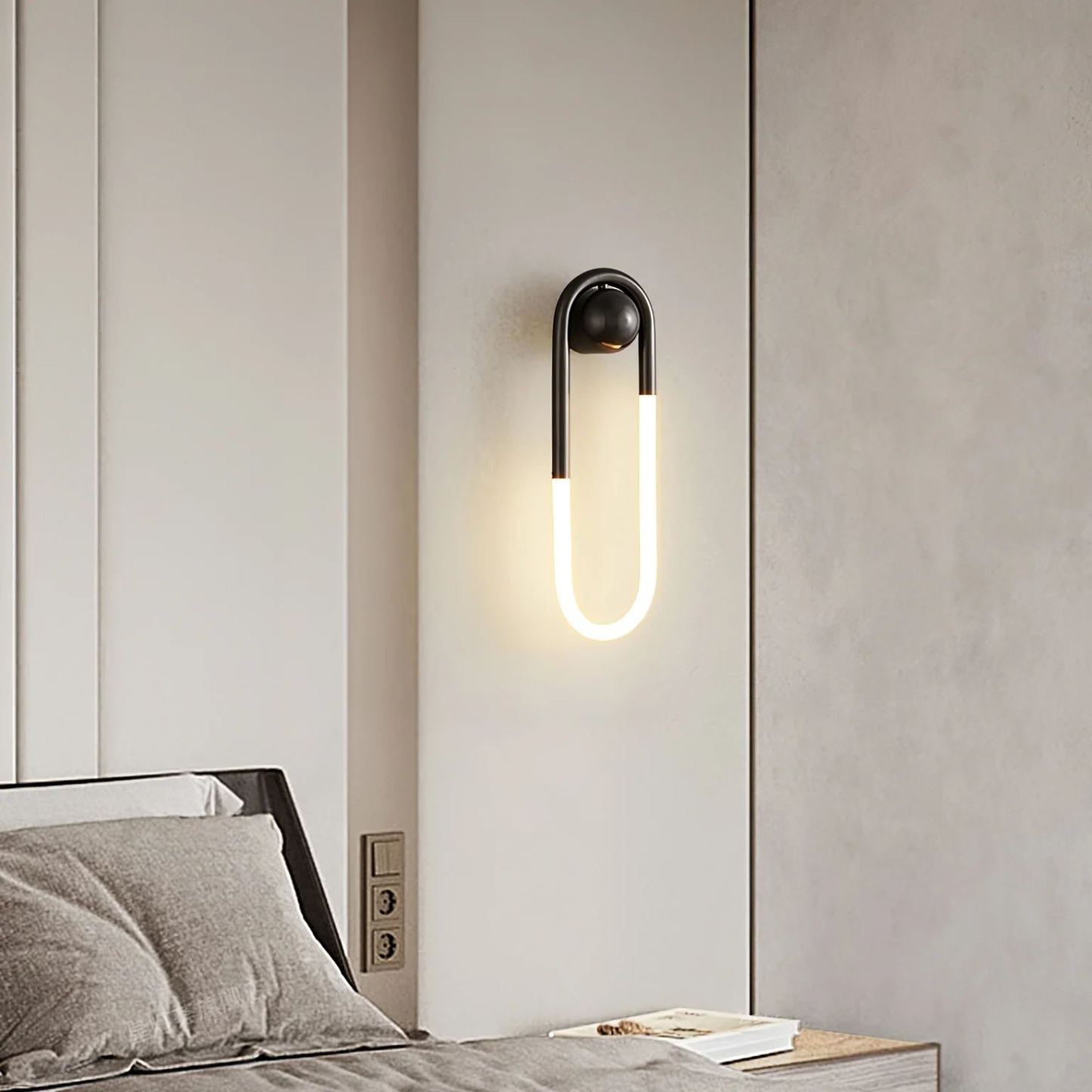 Meza Modern LED Metal Acrylic Wall Light Bedroom Living Room Hallway