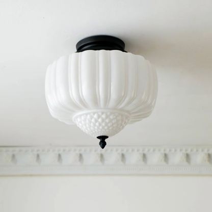 Quinn Vintage Metal Glass Ceiling Light Living Room Bedroom