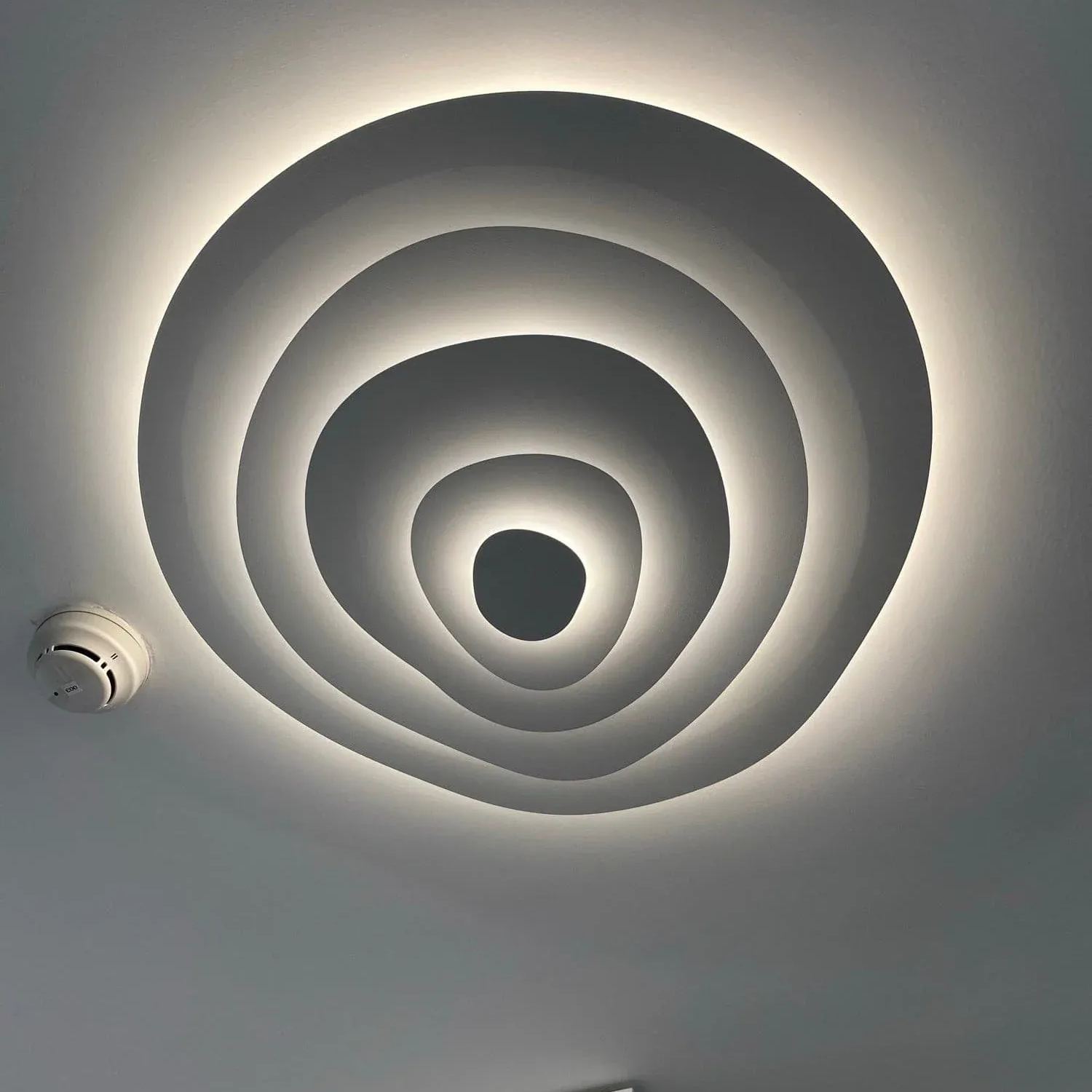 Quinn Modern Ripple Metal Ceiling Light Fixture Bedroom Living Room